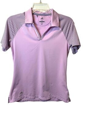 adidas Women’s Lavender Purple Golf Polo Shirt Size XS